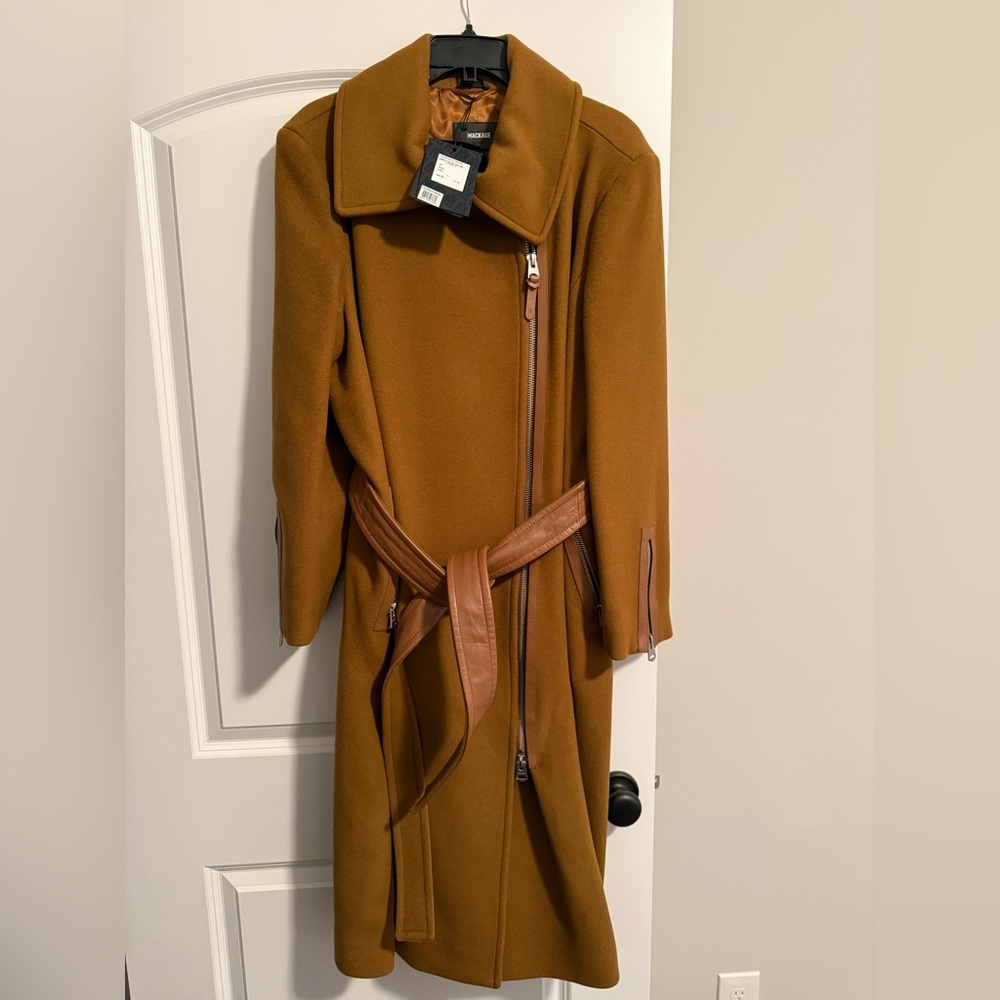 Mackage Tan Kamila Wool Coat